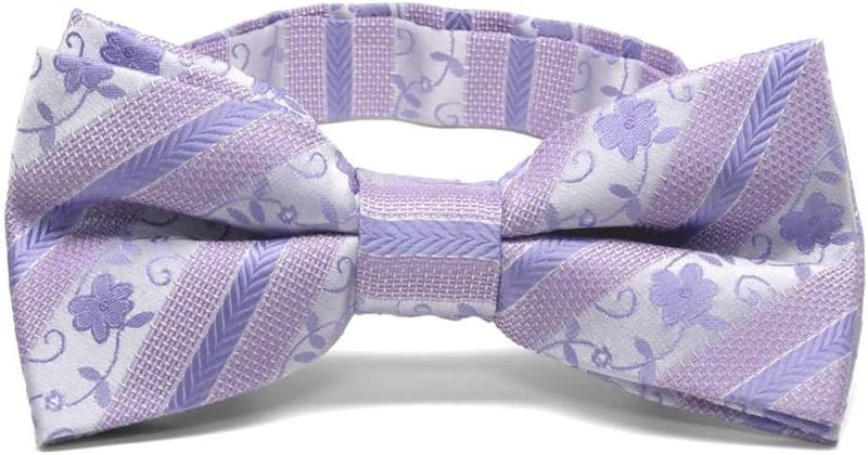 tiemart Pre-Tied Adjustable Men's Band Collar Bow Tie - Image 1